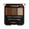 Makeup Revolution London Brow Sculpt Kit Set a paletka na obočie pre ženy 2,2 g Odtieň Brown