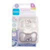 MAM Supreme Silicone Pacifier 6m+ White &amp; Grey Cumlík pre deti 2 ks