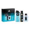 Adidas Ice Dive Darčeková kazeta toaletná voda 100 ml + dezodorant 150 ml + sprchovací gél 250 ml