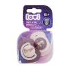 LOVI Night &amp; Day Dynamic Soother Girl 18m+ Cumlík pre deti 2 ks