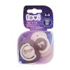 LOVI Night &amp; Day Dynamic Soother Girl 3-6m Cumlík pre deti 2 ks