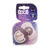 LOVI Night &amp; Day Dynamic Soother Girl 0-3m Cumlík pre deti 2 ks