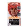 L&#039;Oréal Paris Préférence Meta Vivids Farba na vlasy pre ženy 75 ml Odtieň 6.403 Meta Coral poškodená krabička