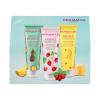 Dermacol Aroma Moment Be Juicy Darčeková kazeta Sprchovací gél Hawaiian Pineapple 250 ml + Sprchovací gél Wild Strawberries 250 ml + Sprchovací gél Bahamas Banana 250 ml poškodená krabička