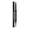 Makeup Revolution London Duo Brow Definer Ceruzka na obočie pre ženy 0,25 g Odtieň Dark Brown