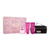 Versace Bright Crystal Absolu SET1 Darčeková kazeta parfumovaná voda 90 ml + sprchovací gél 100 ml + telové mlieko 100 ml + kozmetická taštička