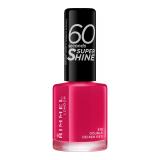 Rimmel London 60 Seconds Super Shine Lak na nechty pre ženy 8 ml Odtieň 310 Double Decker Red