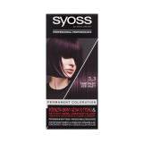 Syoss Permanent Coloration Farba na vlasy pre ženy 50 ml Odtieň 3-3 Dark Violet poškodená krabička