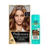 Set Farba na vlasy L'Oréal Paris Magic Retouch Instant Root Concealer Spray + Farba na vlasy L'Oréal Paris Préférence