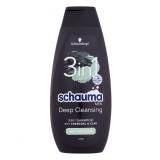 Schwarzkopf Schauma Men Deep Cleansing 3in1 Šampón pre mužov 400 ml poškodený flakón