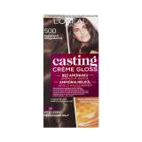 L'Oréal Paris Casting Creme Gloss Farba na vlasy pre ženy 48 ml Odtieň 500 Medium Brown