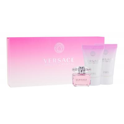 Versace Bright Crystal Darčeková kazeta toaletná voda 5 ml + 25 ml telové mlieko + 25ml sprchovací gél