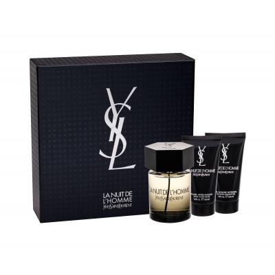 Yves Saint Laurent La Nuit De L´Homme Darčeková kazeta toaletná voda 100 ml + balzam po holení 50 ml + sprchovací gél 50 ml