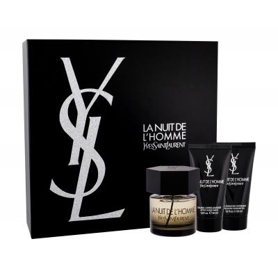 Yves Saint Laurent La Nuit De L´Homme Darčeková kazeta toaletná voda 60 ml + balzam po holení 50 ml + sprchovací gél 50 ml