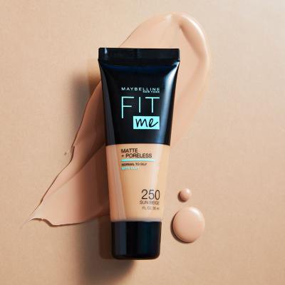 Maybelline Fit Me! Matte + Poreless Make-up pre ženy 30 ml Odtieň 110 Porcelain