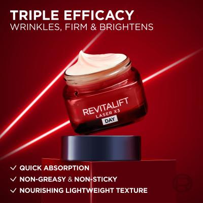 L&#039;Oréal Paris Revitalift Laser X3 Day Cream Denný pleťový krém pre ženy 50 ml