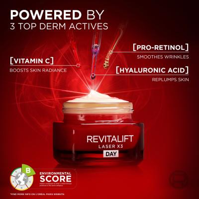 L&#039;Oréal Paris Revitalift Laser X3 Day Cream Denný pleťový krém pre ženy 50 ml