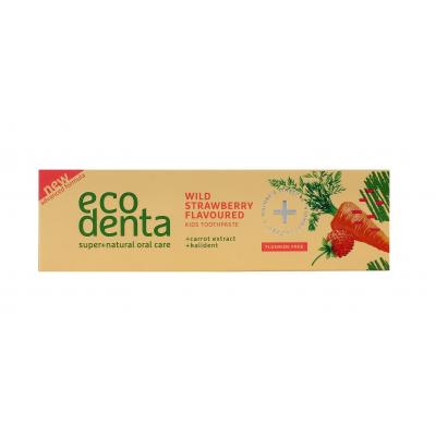 Ecodenta Toothpaste Wild Strawberry Flavoured Zubná pasta pre deti 75 ml poškodená krabička