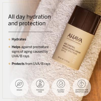 AHAVA Men Time To Energize SPF15 Denný pleťový krém pre mužov 50 ml