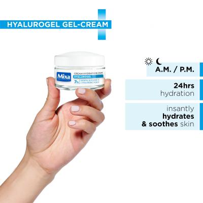 Mixa Hyalurogel Denný pleťový krém pre ženy 50 ml