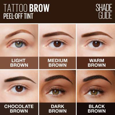 Maybelline Tattoo Brow Farba na obočie pre ženy 4,6 g Odtieň Dark Brown