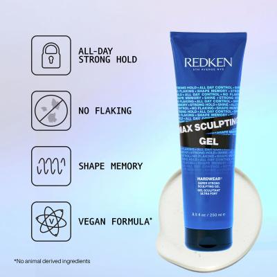 Redken Hardwear Max Sculpting Gel Gél na vlasy pre ženy 250 ml