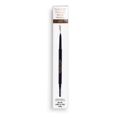 Makeup Revolution London Precise Brow Pencil Ceruzka na obočie pre ženy 0,05 g Odtieň Dark Brown