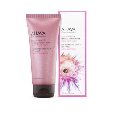 AHAVA Deadsea Water Mineral Hand Cream Cactus &amp; Pink Pepper Krém na ruky pre ženy 100 ml