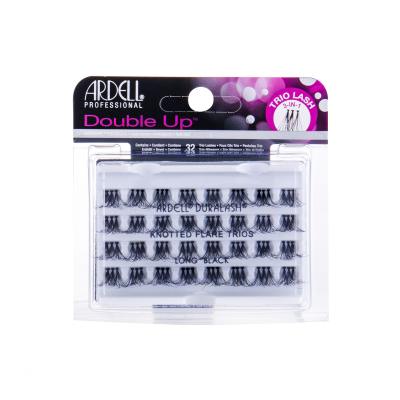 Ardell Double Up Knotted Trio Lash Umelé mihalnice pre ženy 32 ks Odtieň Long Black