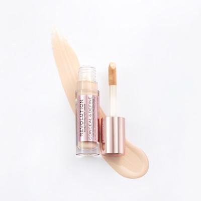 Makeup Revolution London Conceal &amp; Define Korektor pre ženy 4 g Odtieň C2.5