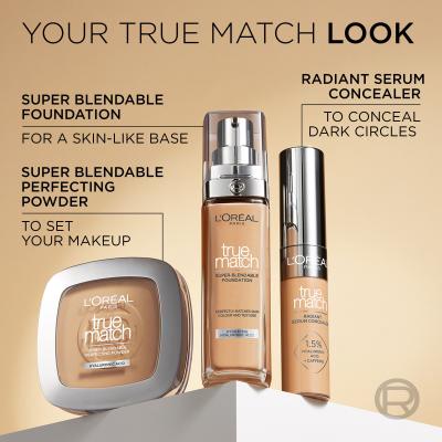 L&#039;Oréal Paris True Match Super-Blendable Foundation Make-up pre ženy 30 ml Odtieň 3.D/3.W