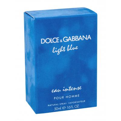 Dolce&amp;Gabbana Light Blue Eau Intense Parfumovaná voda pre mužov 50 ml poškodená krabička