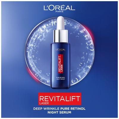 L&#039;Oréal Paris Revitalift Laser Pure Retinol Night Serum Pleťové sérum pre ženy 30 ml