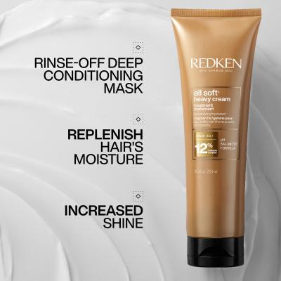 Redken All Soft Heavy Cream Treatment Maska na vlasy pre ženy 250 ml