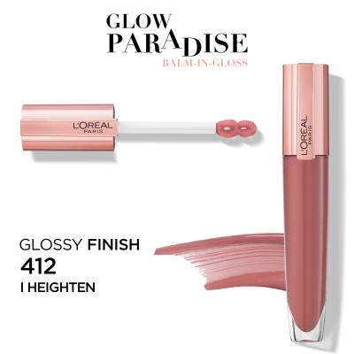 L&#039;Oréal Paris Glow Paradise Balm In Gloss Lesk na pery pre ženy 7 ml Odtieň 412 I Heighten