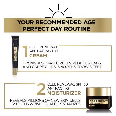 L&#039;Oréal Paris Age Perfect Cell Renew Day Cream SPF30 Denný pleťový krém pre ženy 50 ml