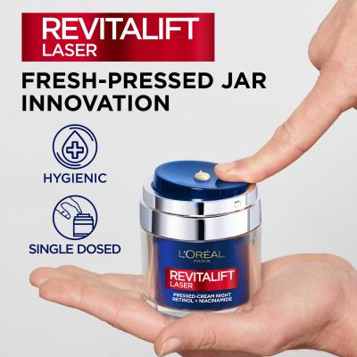 L&#039;Oréal Paris Revitalift Laser Pressed-Cream Night Nočný pleťový krém pre ženy 50 ml