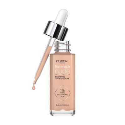 L&#039;Oréal Paris True Match Nude Plumping Tinted Serum Make-up pre ženy 30 ml Odtieň 3-4 Light-Medium