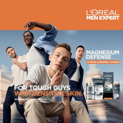 L&#039;Oréal Paris Men Expert Magnesium Defence Face Wash Čistiaci gél pre mužov 100 ml