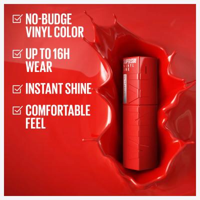 Maybelline Super Stay Vinyl Ink Liquid Rúž pre ženy 4,2 ml Odtieň 25 Red-Hot