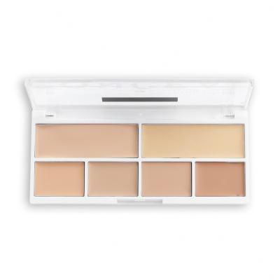 Revolution Relove Conceal Me Concealer &amp; Contour Palette Kontúrovacia paletky pre ženy 11,2 g Odtieň Fair