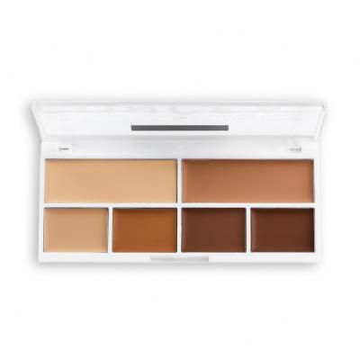 Revolution Relove Conceal Me Concealer &amp; Contour Palette Kontúrovacia paletky pre ženy 11,2 g Odtieň Medium