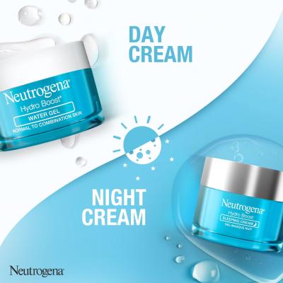 Neutrogena Hydro Boost Darčeková kazeta denný pleťový gél Hydro Boost Water Gel 50 ml + nočný pleťový krém Hydro Boost Sleeping Cream 50 ml