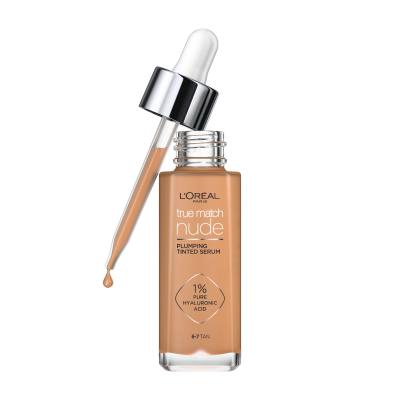 L&#039;Oréal Paris True Match Nude Plumping Tinted Serum Make-up pre ženy 30 ml Odtieň 6-7 Tan