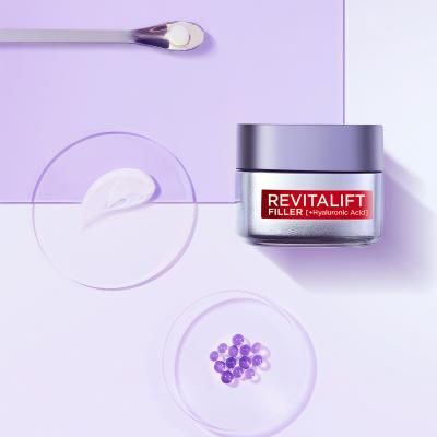 L&#039;Oréal Paris Revitalift Filler HA Duo Set Darčeková kazeta denný pleťový krém Revitalift Filler HA 50 ml + nočný pleťový krém Revitalift Filler HA 50 ml