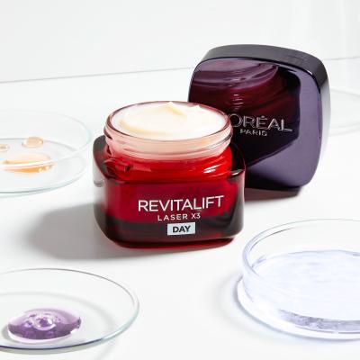 L&#039;Oréal Paris Revitalift Laser X3 Day Cream Darčeková kazeta denný pleťový krém Revitalift Laser X3 50 ml + očný krém Revitalift Laser X3 15 ml