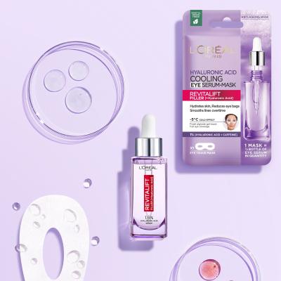 L&#039;Oréal Paris Revitalift Filler HA Deep Replumping And Restoring Volume Darčeková kazeta denný pleťový krém Revitalift Filler HA 50 ml + pleťové sérum Revitalift Filler HA Serum 30 ml + očná maska Revitalift Filler HA Cooling Eye Serum-Mask 1 ks