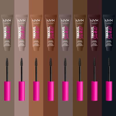 NYX Professional Makeup Thick It Stick It! Špirála na obočie pre ženy 7 ml Odtieň 07 Espresso