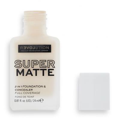 Revolution Relove Super Matte 2 in 1 Foundation &amp; Concealer Make-up pre ženy 24 ml Odtieň F1