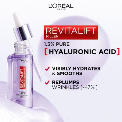 L&#039;Oréal Paris Revitalift Filler HA 1,5% Pleťové sérum pre ženy 30 ml